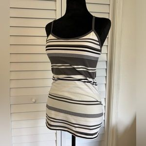 LULULEMON Women's Power Y Tank Top Stripe Print Women's Size Small